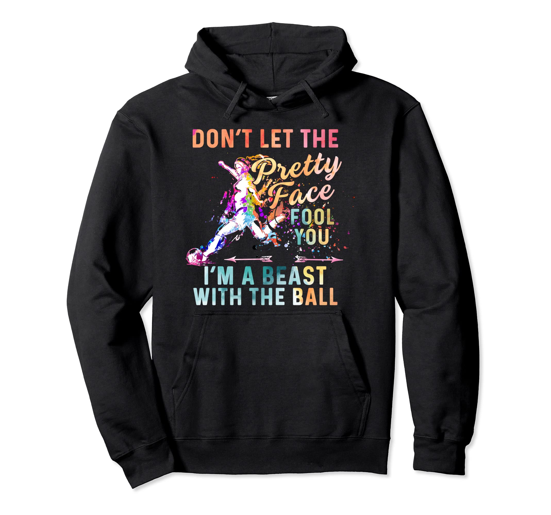 Soccer Player Goalkeeper Kick Hoodie - Casual Everyday Wear Men Women