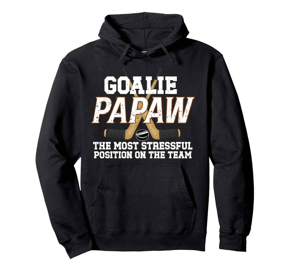 Ice Hockey Goalie Papaw Funny Ice Hockey Hoodie - Streetwear Style Unisex