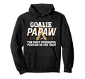 Ice Hockey Goalie Papaw Funny Ice Hockey Hoodie - Streetwear Style Unisex