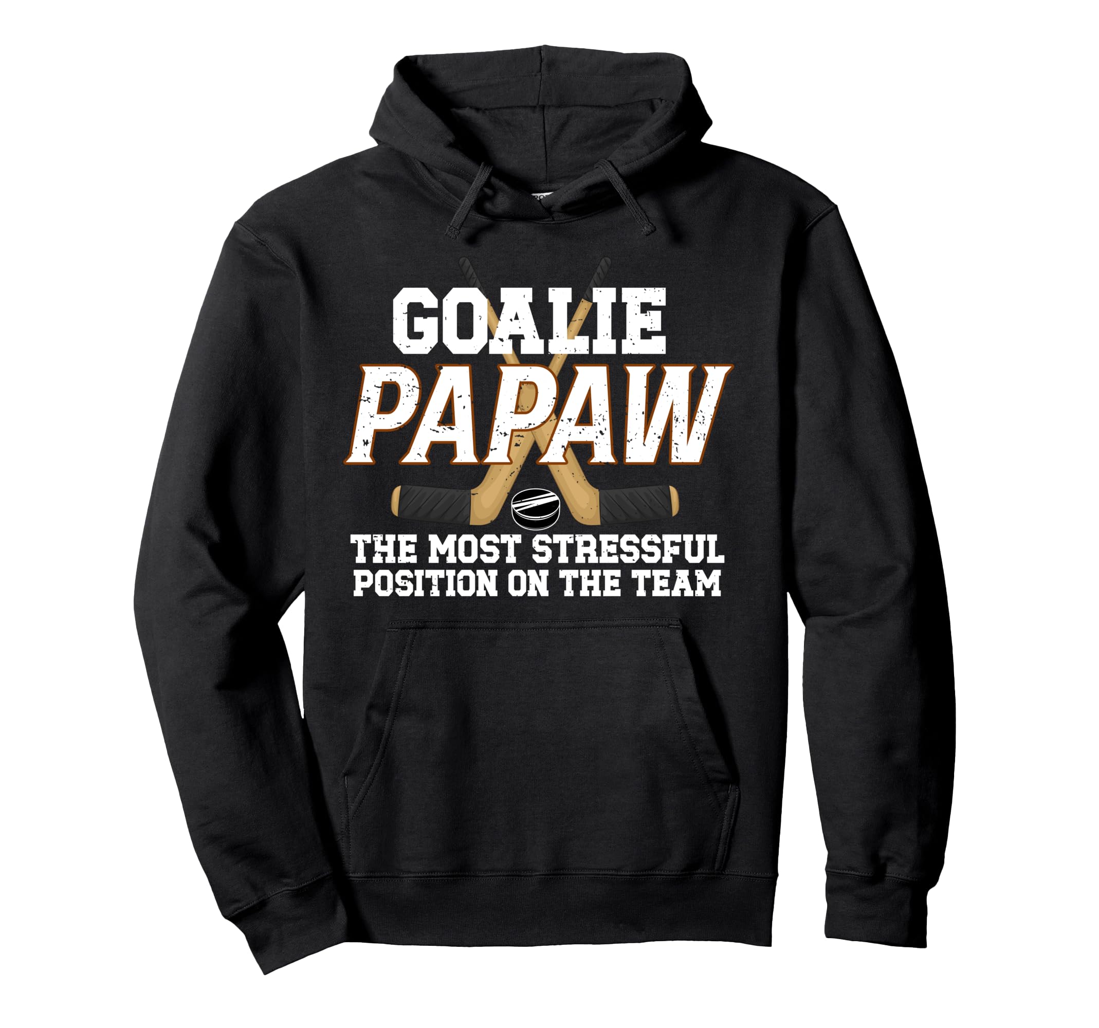 Ice Hockey Goalie Papaw Funny Ice Hockey Hoodie - Streetwear Style Unisex