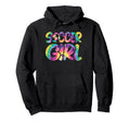 Soccer Colorful Soccer Player Hoodie - Minimalist Print for Adults