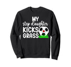 Proud Soccer Step Mom Soccer Sweatshirt - Custom Art Print for Adults