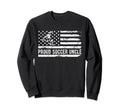 Proud Soccer Uncle Usa Flag Sweatshirt - Minimalist Print for Adults