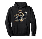 Cheetah Power Soccer Fast Moves And Hoodie - Minimalist Print Unisex