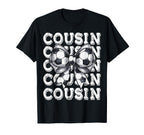 Coquette Soccer Cousin Matching Family Bow T-Shirt - Novelty Apparel Unisex