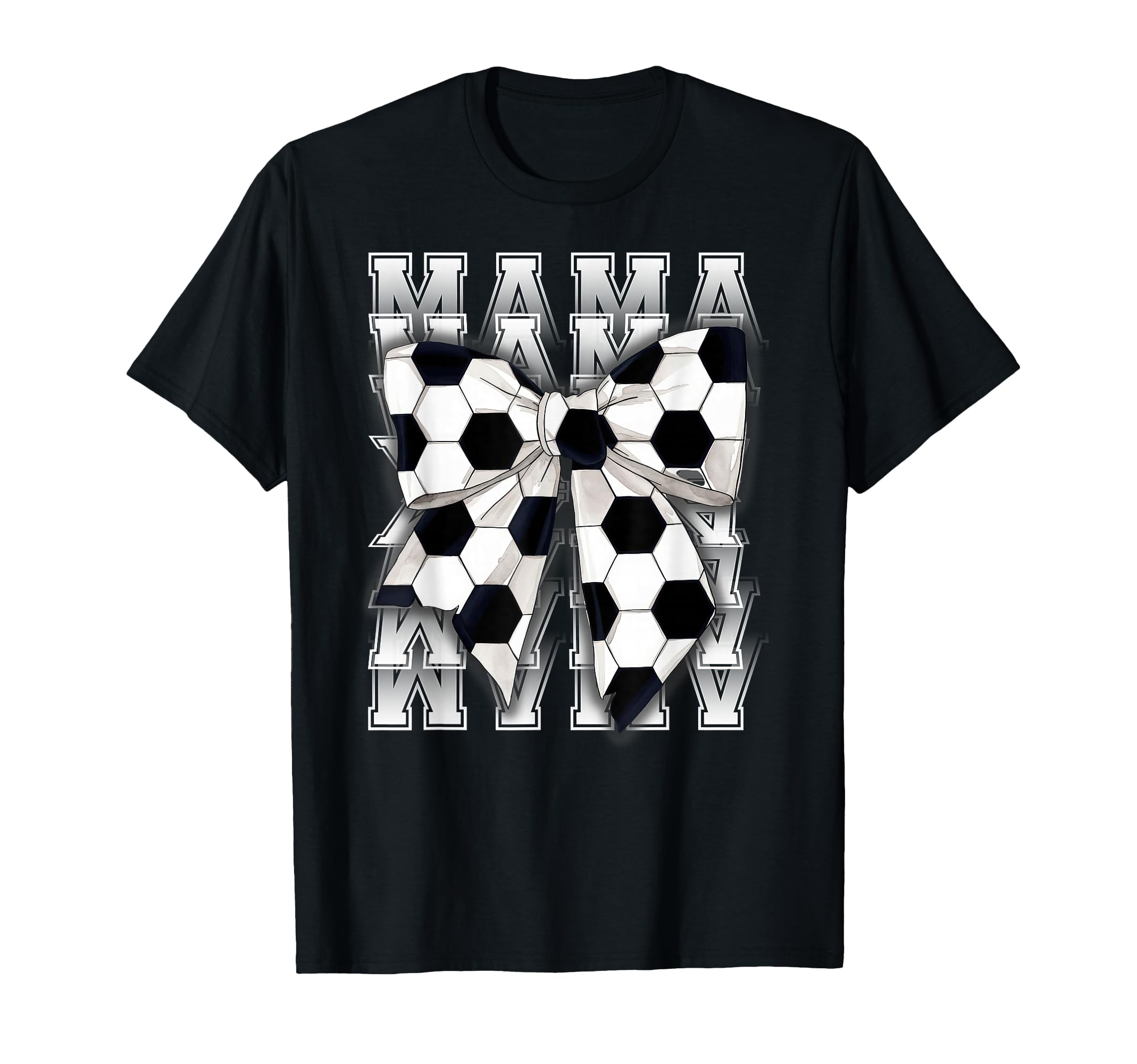 Mama Coquette Bow Womens Soccer T-Shirt - Fun Novelty Design for Adults