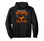 Halloween Scary Soccer Mom Player Ball Hoodie - Unique Graphic Unisex