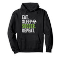 Eat Sleep Soccer Repeat Football Hoodie - Streetwear Style for Adults