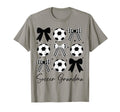 Soccer Grandma Funny Coquette Bow T-Shirt - Unique Graphic Men Women