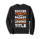 Soccer Coaching Training Trainer Sweatshirt - Minimalist Print Men Women