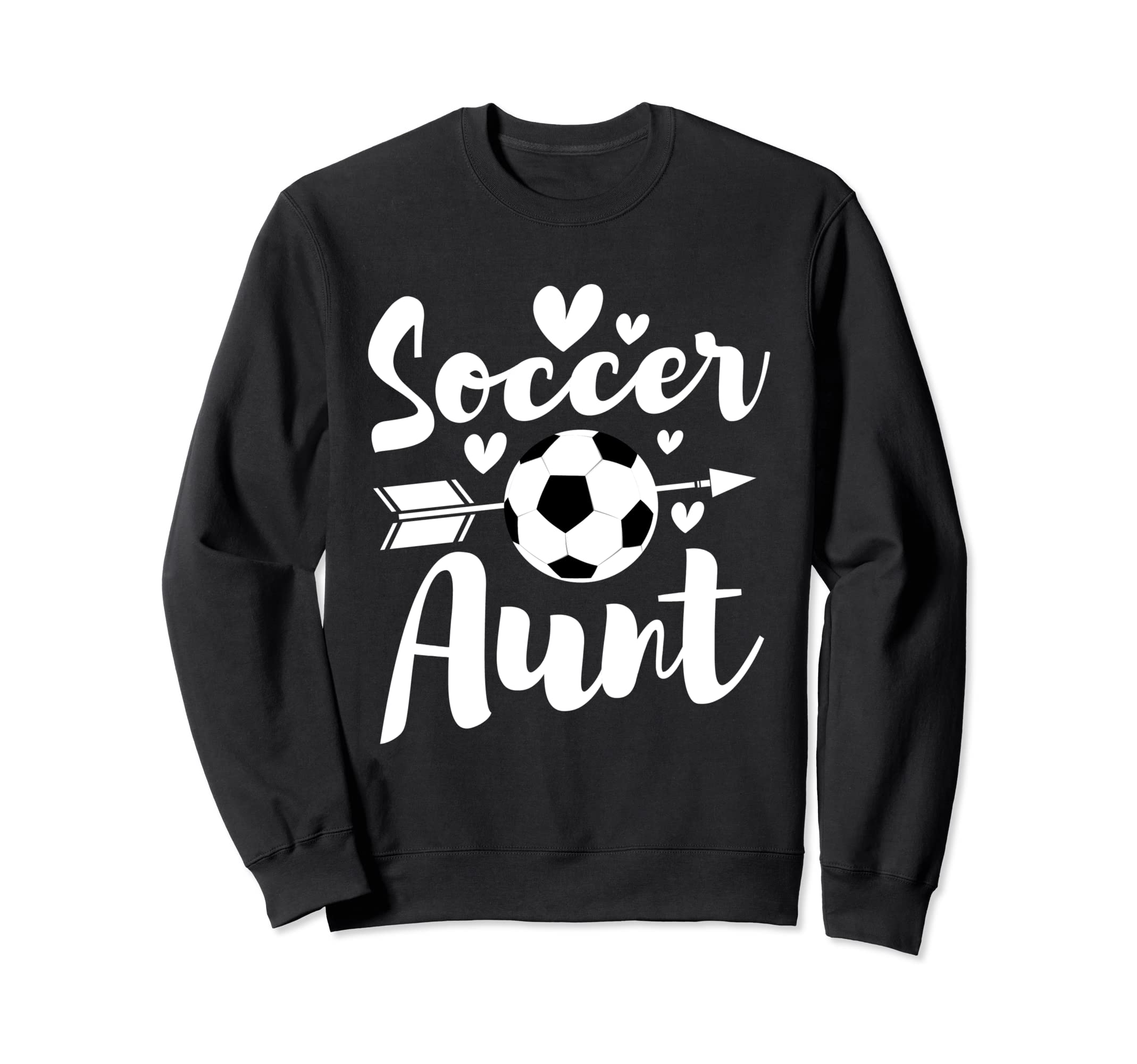 Soccer Aunt Auntie Aunty Sports Sweatshirt - Fun Novelty Design Men Women