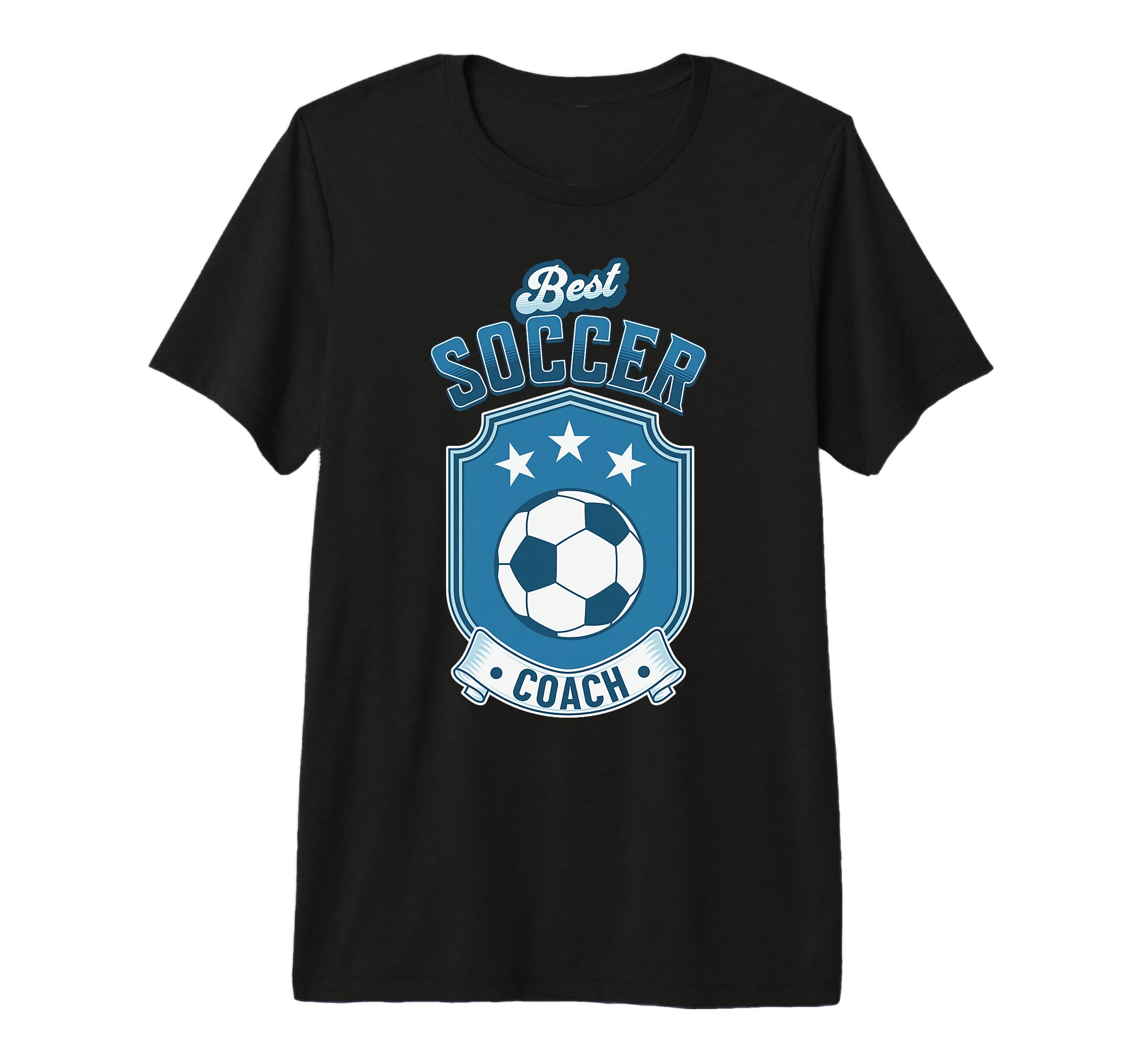 Fun Gift Best Soccer Coach Tri Blend T-Shirt - Novelty Apparel Men Women