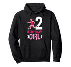 2Nd Birthday 2 Years Soccer Football Hoodie - Streetwear Style Unisex