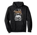 Life Messy Bun Hair Funny Soccer Hockey Hoodie - Custom Art Print Unisex