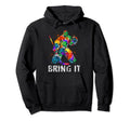 Colorful Ice Hockey Goalie Funny Hoodie - Custom Art Print Unisex