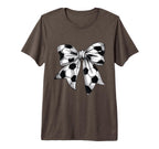 Coquette Bow Soccer Ball Mom Life T-Shirt - Aesthetic Graphic for Adults