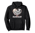 Ball Mawmaw Baseball Soccer Heart Mom Hoodie - Streetwear Style for Adults