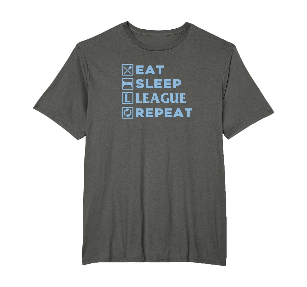Eat Sleep League Repeat T-Shirt - Streetwear Style for Adults