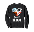 Ball Gigi Soccer Baseball Volleyball Sweatshirt - Graphic Print for Adults
