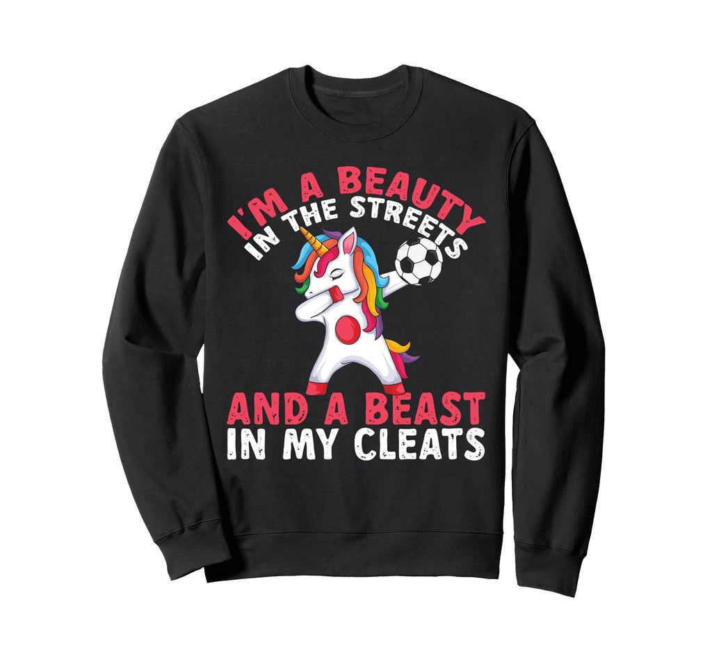 Im Beauty Streets Funny Soccer Sweatshirt - Minimalist Print Men Women
