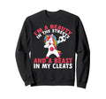 Im Beauty Streets Funny Soccer Sweatshirt - Minimalist Print Men Women