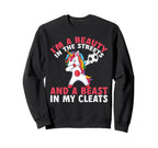 Im Beauty Streets Funny Soccer Sweatshirt - Minimalist Print Men Women