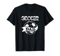 Mens Soccer Dad Distressed Soccer T-Shirt - Custom Art Print for Adults