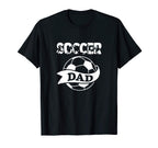 Mens Soccer Dad Distressed Soccer T-Shirt - Custom Art Print for Adults