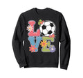 Soccer Art Teen Goalie Soccer Player Sweatshirt - Graphic Print Unisex