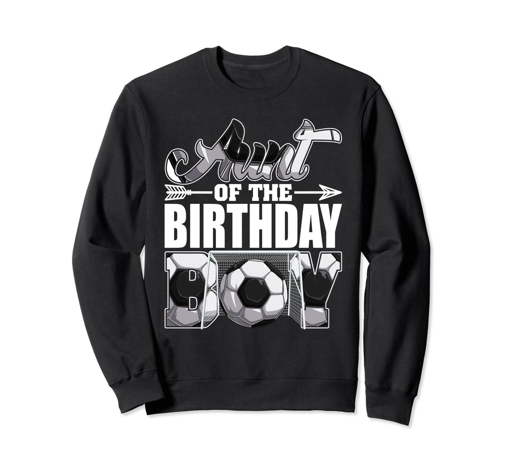 Aunt Birthday Soccer Matching Family Sweatshirt - Graphic Print Men Women