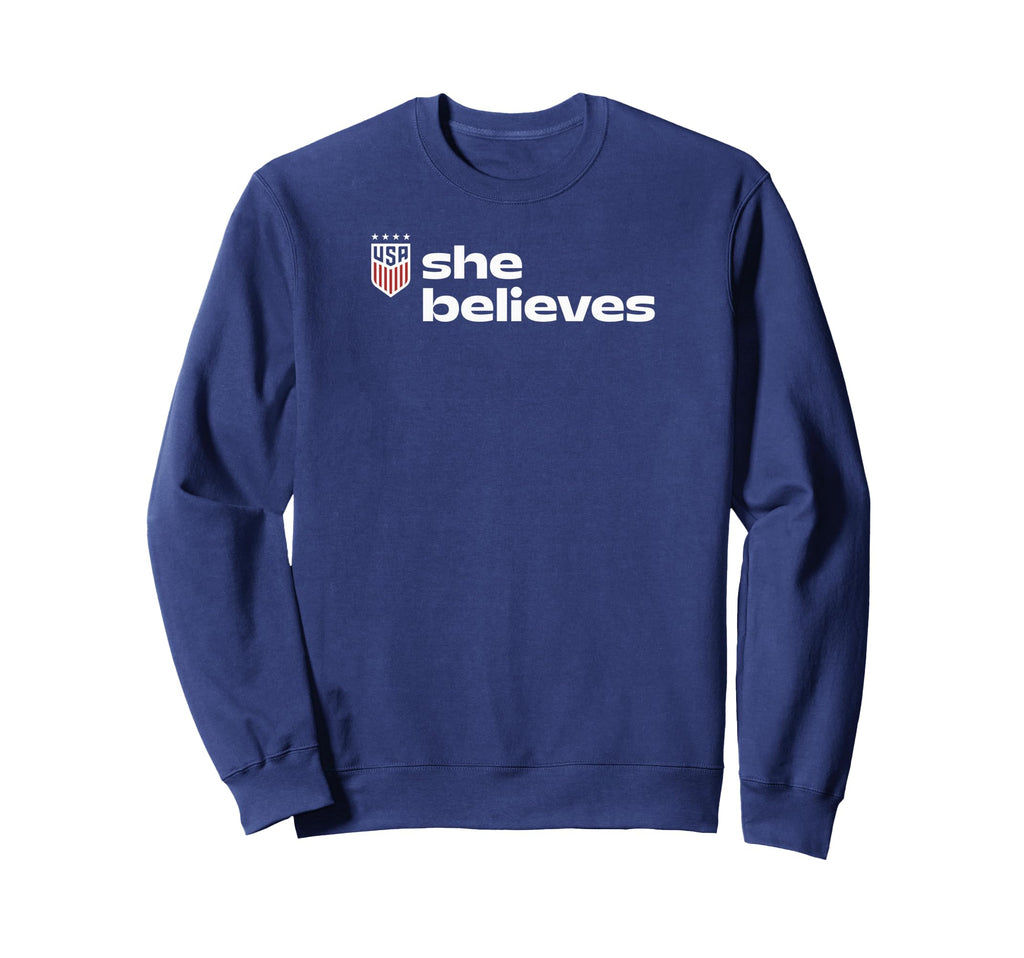 U S Soccer Uswnt She Believes Cup Sweatshirt - Trendy Graphic Men Women