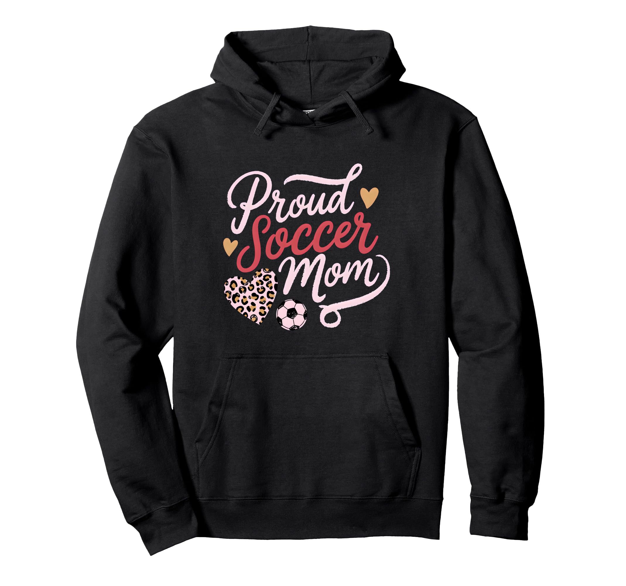 Proud Soccer Mom Leopard Family Hoodie - Streetwear Style for Adults