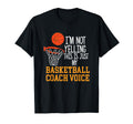Basketball Coach Voice Funny T-Shirt - Custom Art Print for Adults