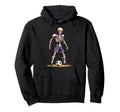 Spooky Skeleton Playing Soccer Halloween Hoodie - Custom Art Print Unisex