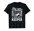 My Son Is Soccer Keeper Mom Soccer T-Shirt - Unique Graphic Men Women
