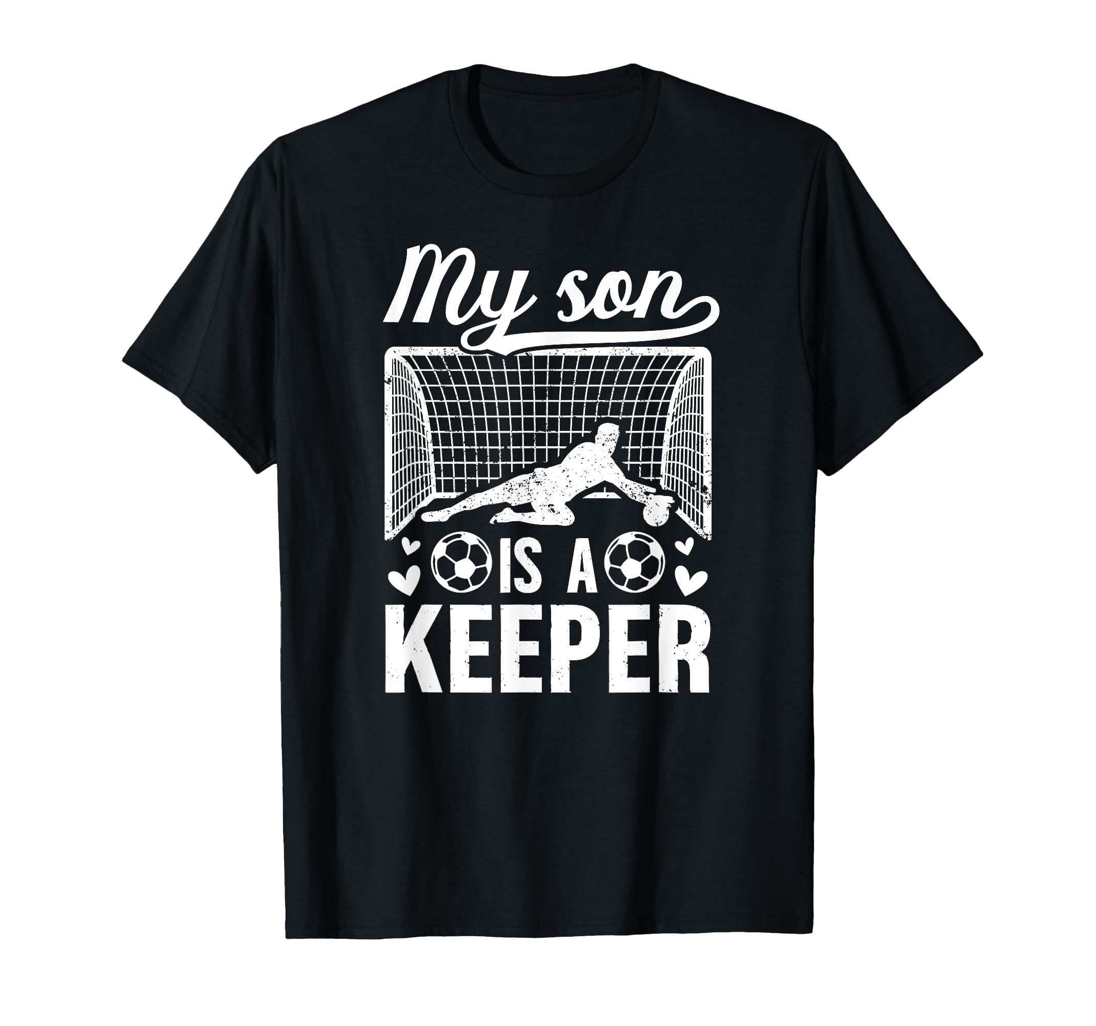 My Son Is Soccer Keeper Mom Soccer T-Shirt - Unique Graphic Men Women