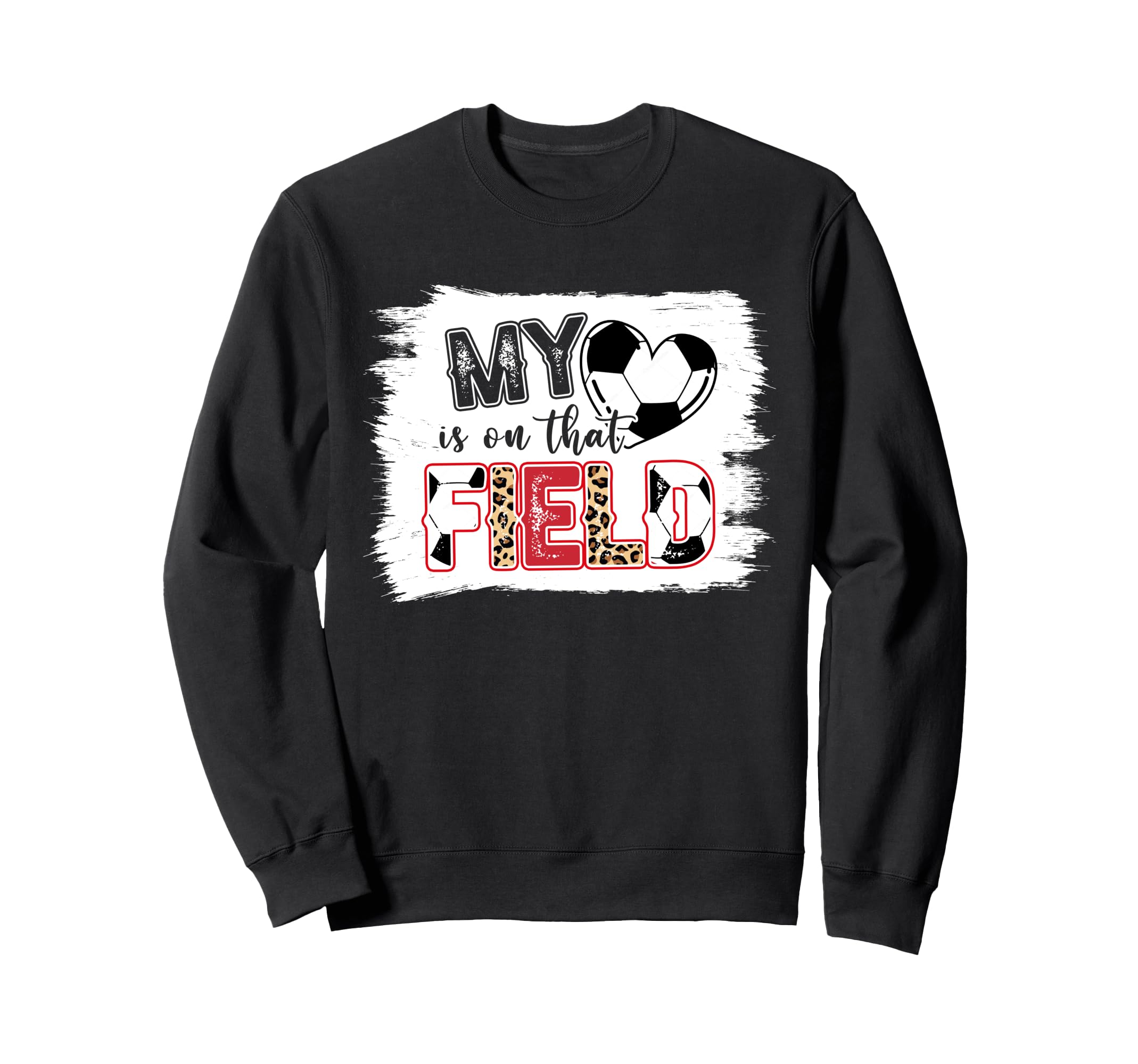 Leopard My Heart Is That Field Sweatshirt - Aesthetic Graphic Men Women