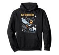 Striker Bee Soccer Enthusiast Hoodie - Graphic Print for Adults