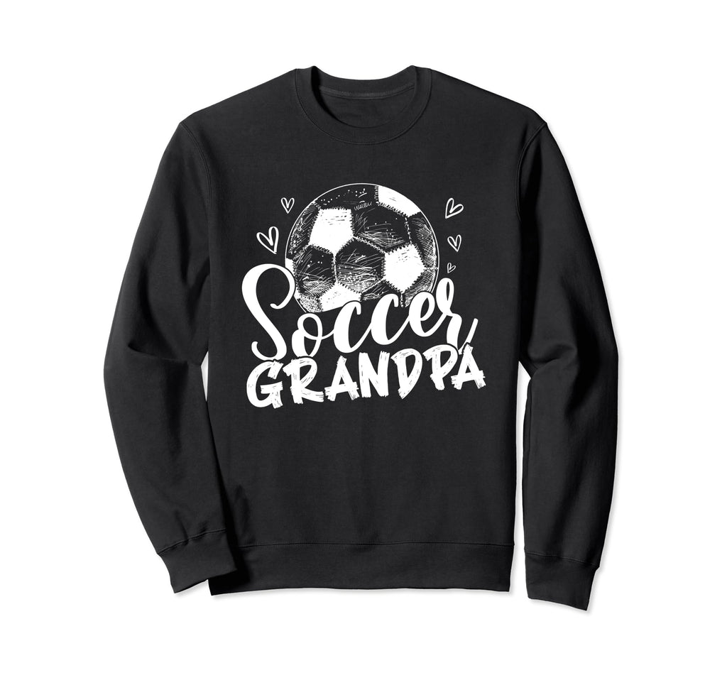 Family Soccer Grandpa Team Player Sweatshirt - Unique Graphic Men Women