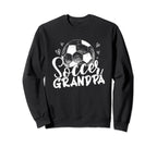 Family Soccer Grandpa Team Player Sweatshirt - Unique Graphic Men Women