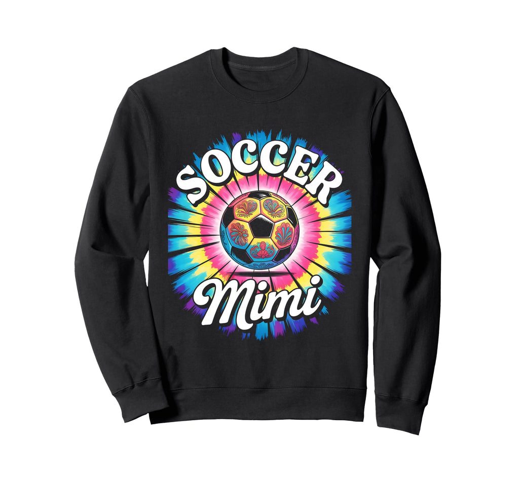 Soccer Mimi Grandma Tie Dye Sweatshirt - Casual Everyday Wear Unisex