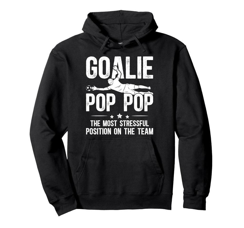 Soccer Goalie Pop Pop Definition Hoodie - Minimalist Print for Adults