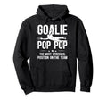 Soccer Goalie Pop Pop Definition Hoodie - Minimalist Print for Adults