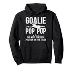 Soccer Goalie Pop Pop Definition Hoodie - Minimalist Print for Adults