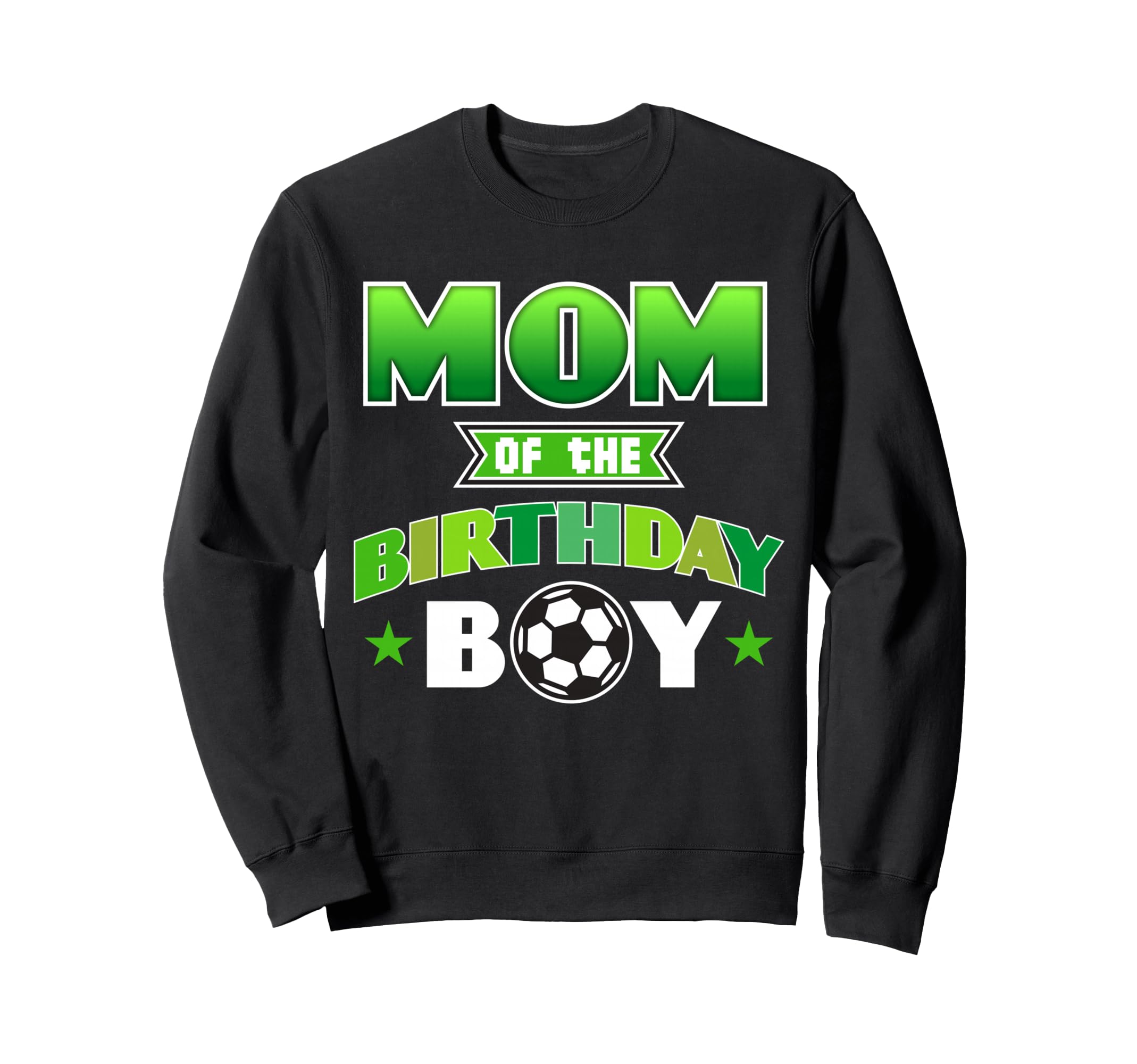 Mom Birthday Soccer Party Family Sweatshirt - Custom Art Print for Adults
