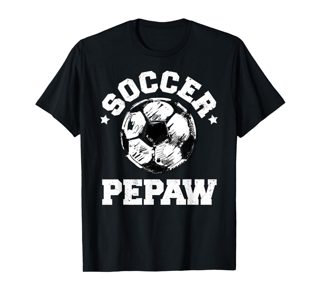 Soccer Pepaw Soccer Ball Distressed T-Shirt - Streetwear Style for Adults