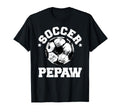 Soccer Pepaw Soccer Ball Distressed T-Shirt - Streetwear Style for Adults
