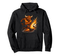 Soccer Bull Fierce Power Kick Hoodie - Fun Novelty Design for Adults