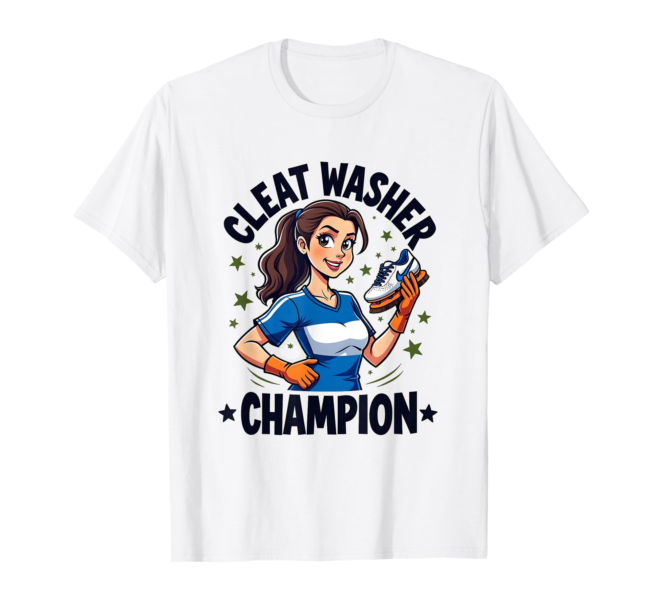 Cleat Washer Champion Soccer Mom T-Shirt - Minimalist Print Unisex