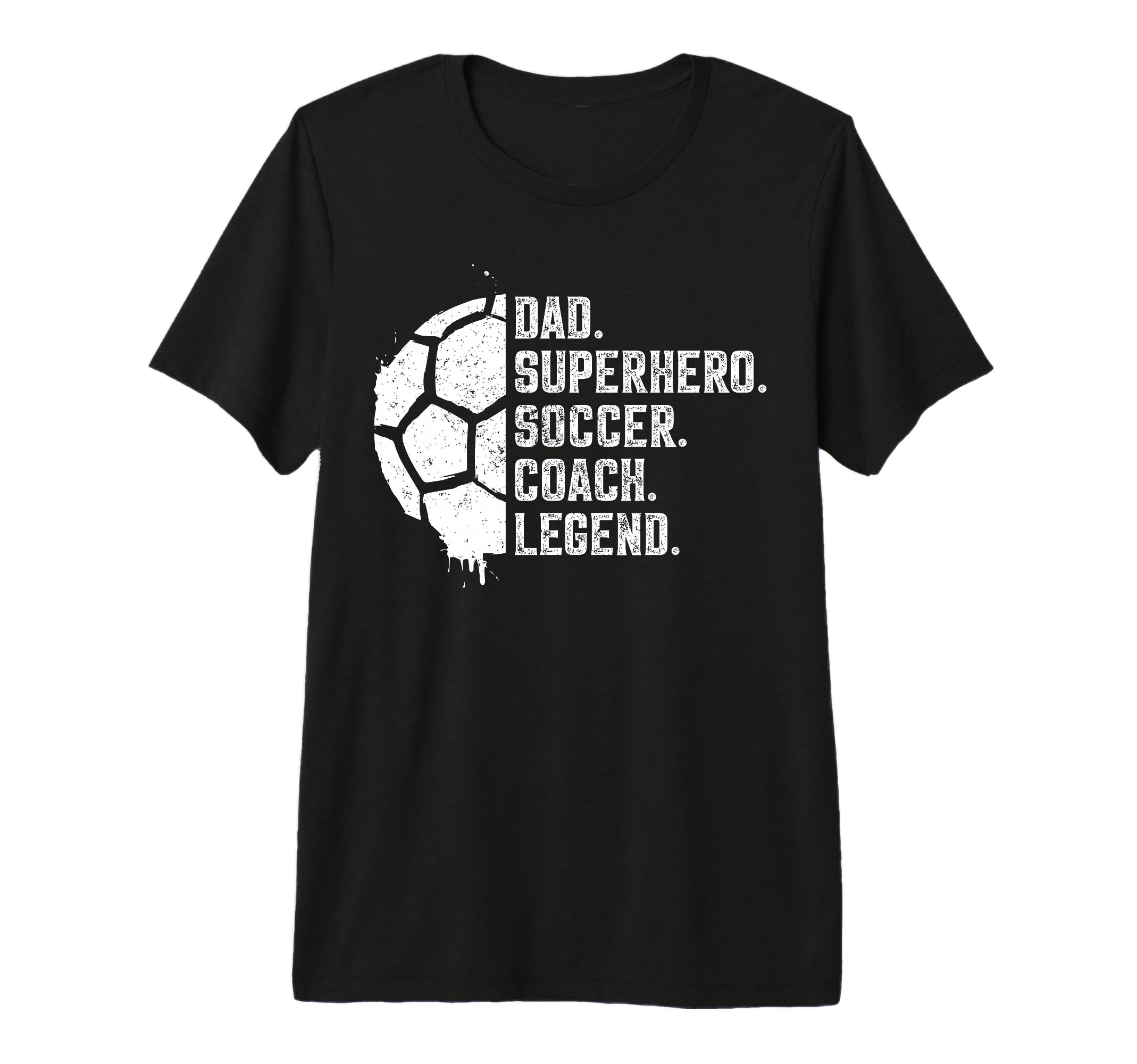 Dad Superhero Soccer Coach Legend T-Shirt - Aesthetic Graphic for Adults